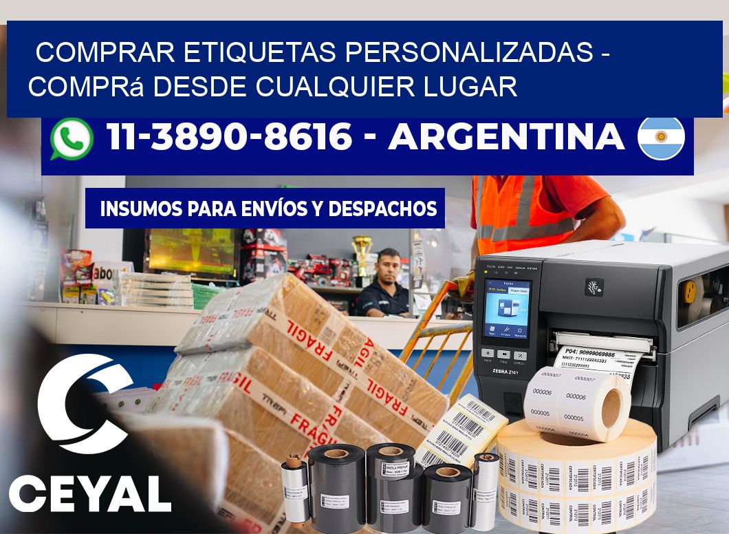 COMPRAR ETIQUETAS PERSONALIZADAS - Comprá desde cualquier lugar