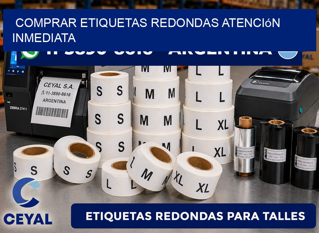 COMPRAR ETIQUETAS REDONDAS Atención inmediata