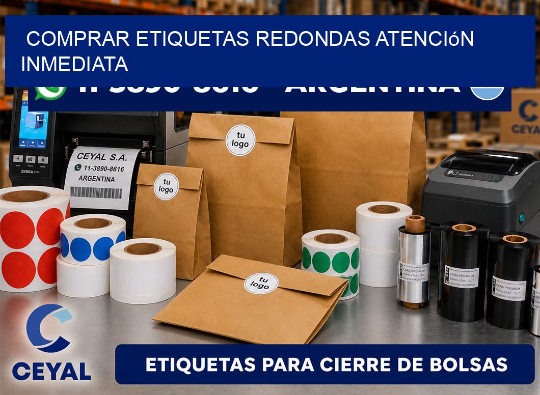 COMPRAR ETIQUETAS REDONDAS Atención inmediata