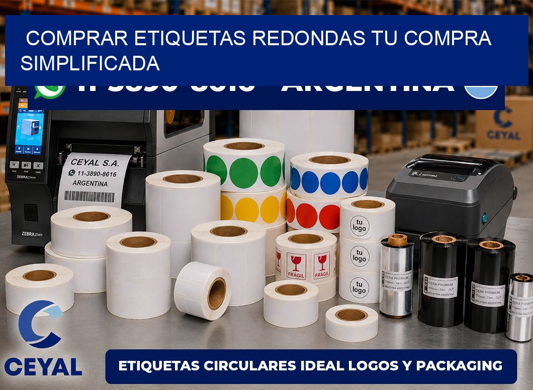 COMPRAR ETIQUETAS REDONDAS Tu compra simplificada