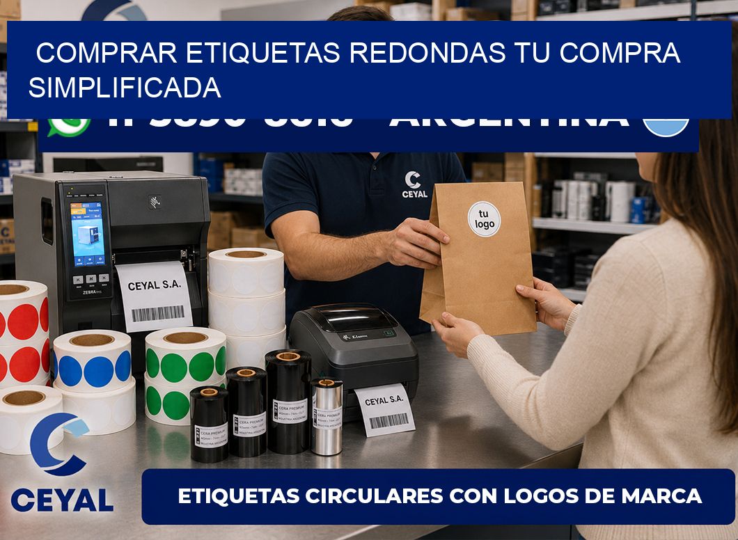 COMPRAR ETIQUETAS REDONDAS Tu compra simplificada