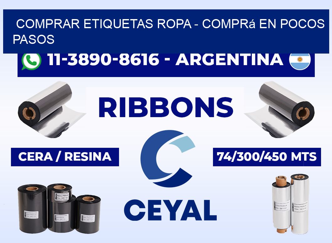 COMPRAR ETIQUETAS ROPA - Comprá en pocos pasos