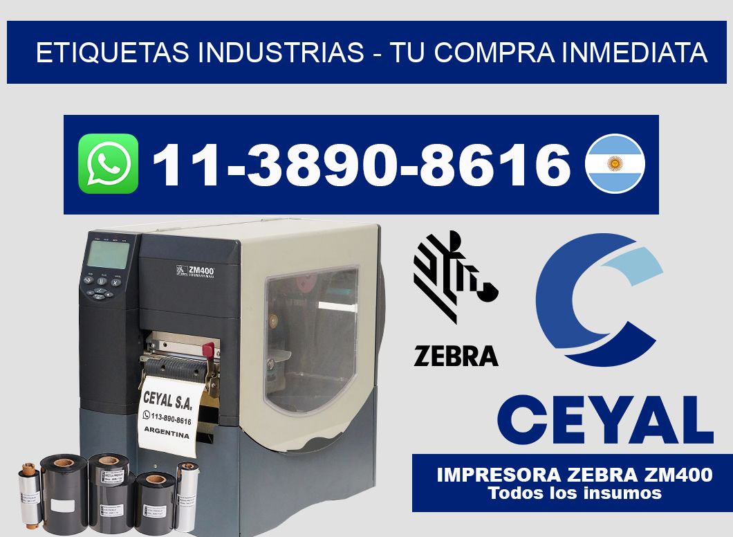 ETIQUETAS INDUSTRIAS - Tu compra inmediata