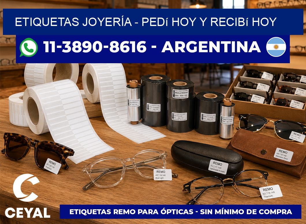 ETIQUETAS JOYERÍA - Pedí hoy y recibí hoy