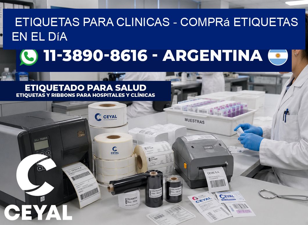 ETIQUETAS PARA CLINICAS - Comprá etiquetas en el día