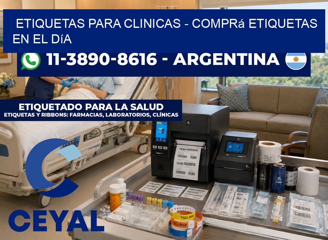 ETIQUETAS PARA CLINICAS – Comprá etiquetas en el día
