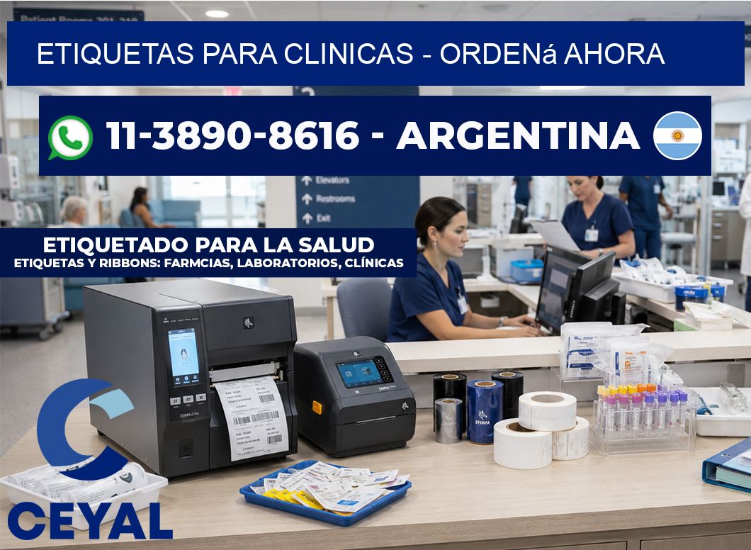 ETIQUETAS PARA CLINICAS - Ordená ahora
