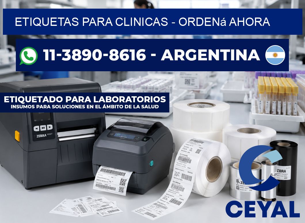 ETIQUETAS PARA CLINICAS - Ordená ahora