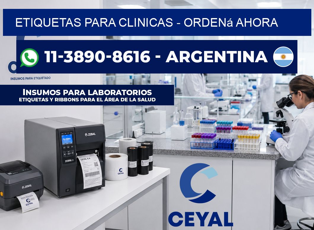ETIQUETAS PARA CLINICAS - Ordená ahora