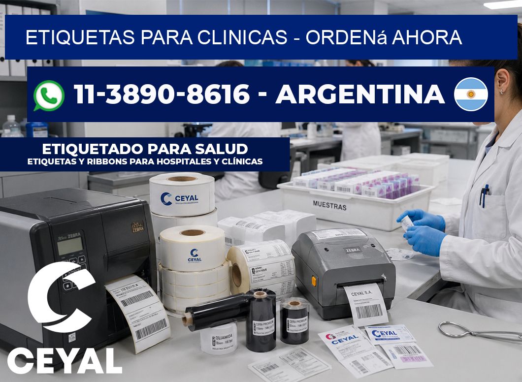 ETIQUETAS PARA CLINICAS - Ordená ahora