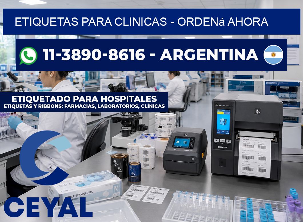 ETIQUETAS PARA CLINICAS – Ordená ahora