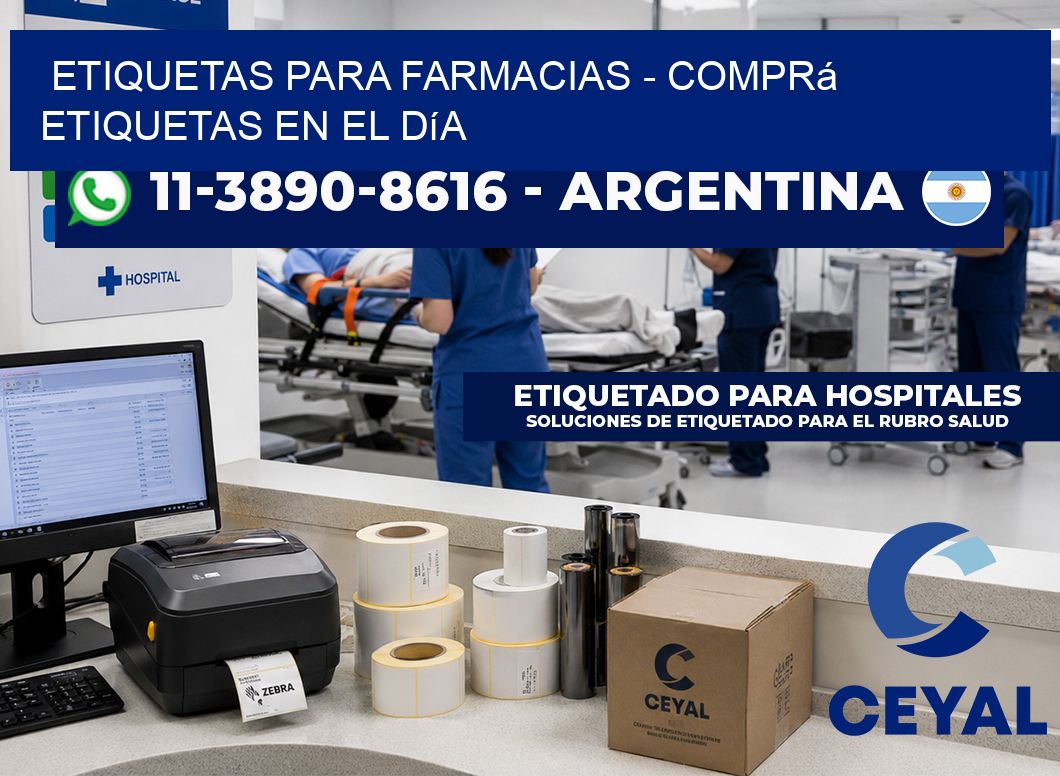 ETIQUETAS PARA FARMACIAS - Comprá etiquetas en el día