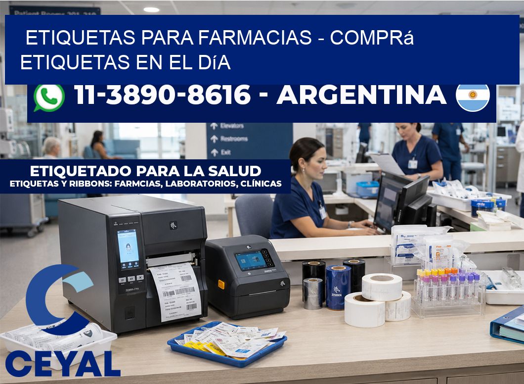 ETIQUETAS PARA FARMACIAS – Comprá etiquetas en el día