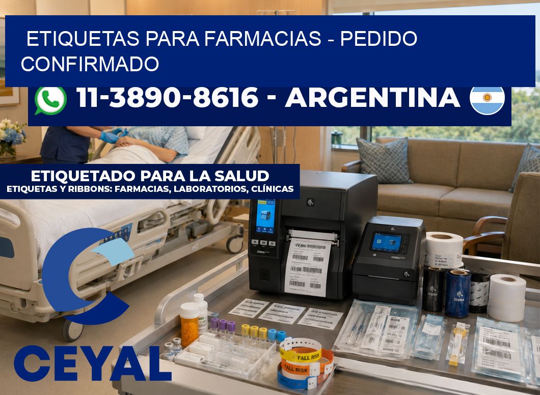 ETIQUETAS PARA FARMACIAS - Pedido confirmado