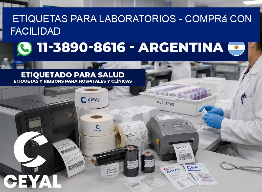 ETIQUETAS PARA LABORATORIOS - Comprá con facilidad