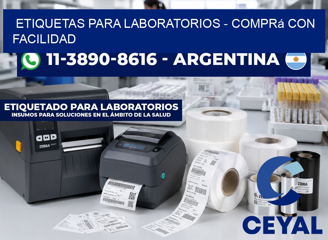 ETIQUETAS PARA LABORATORIOS - Comprá con facilidad