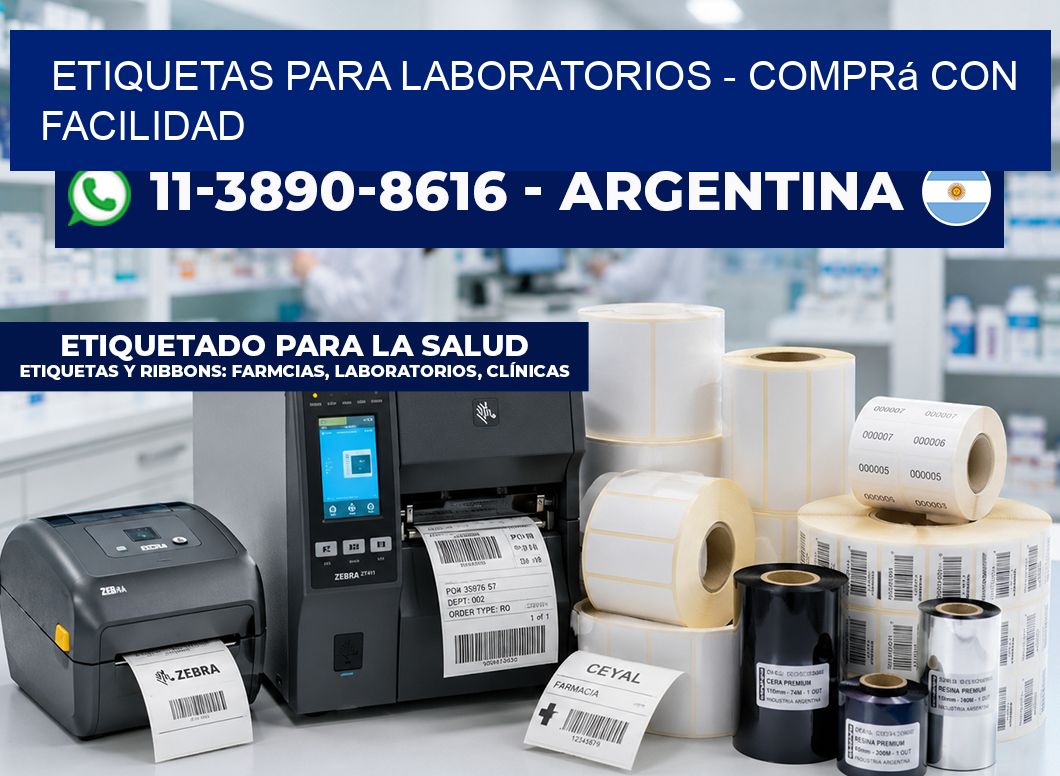 ETIQUETAS PARA LABORATORIOS – Comprá con facilidad