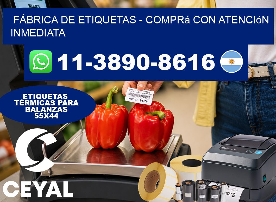 FÁBRICA DE ETIQUETAS - Comprá con atención inmediata