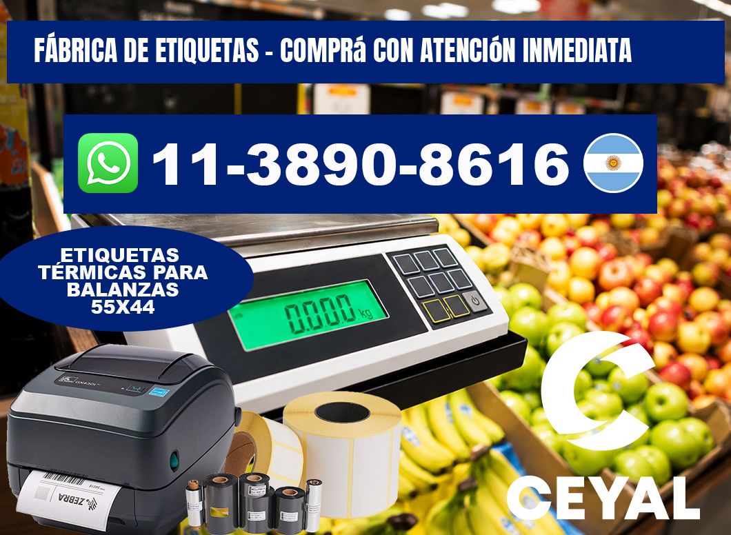 FÁBRICA DE ETIQUETAS - Comprá con atención inmediata
