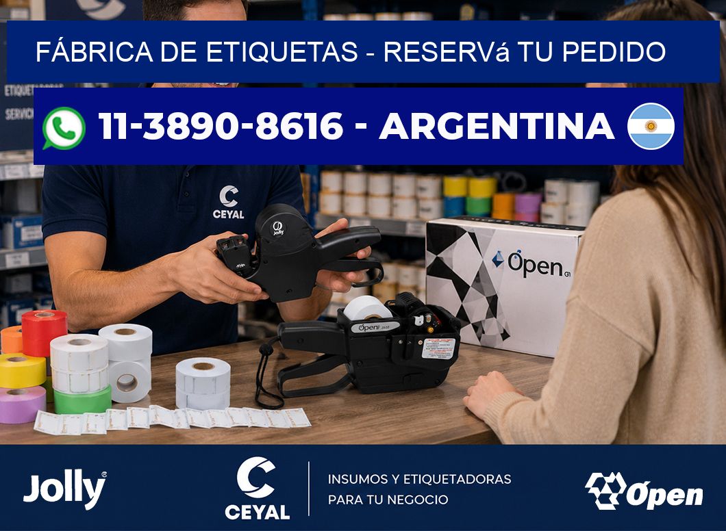 FÁBRICA DE ETIQUETAS - Reservá tu pedido