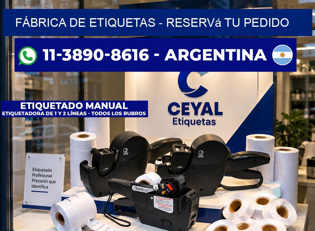 FÁBRICA DE ETIQUETAS - Reservá tu pedido