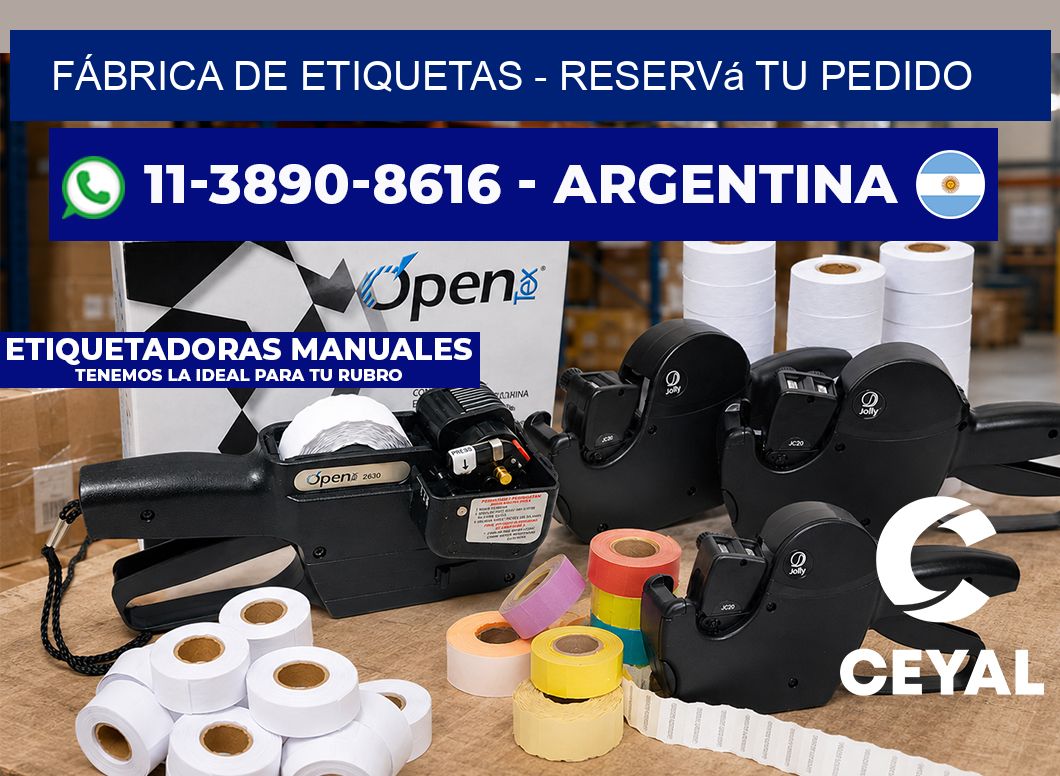 FÁBRICA DE ETIQUETAS – Reservá tu pedido