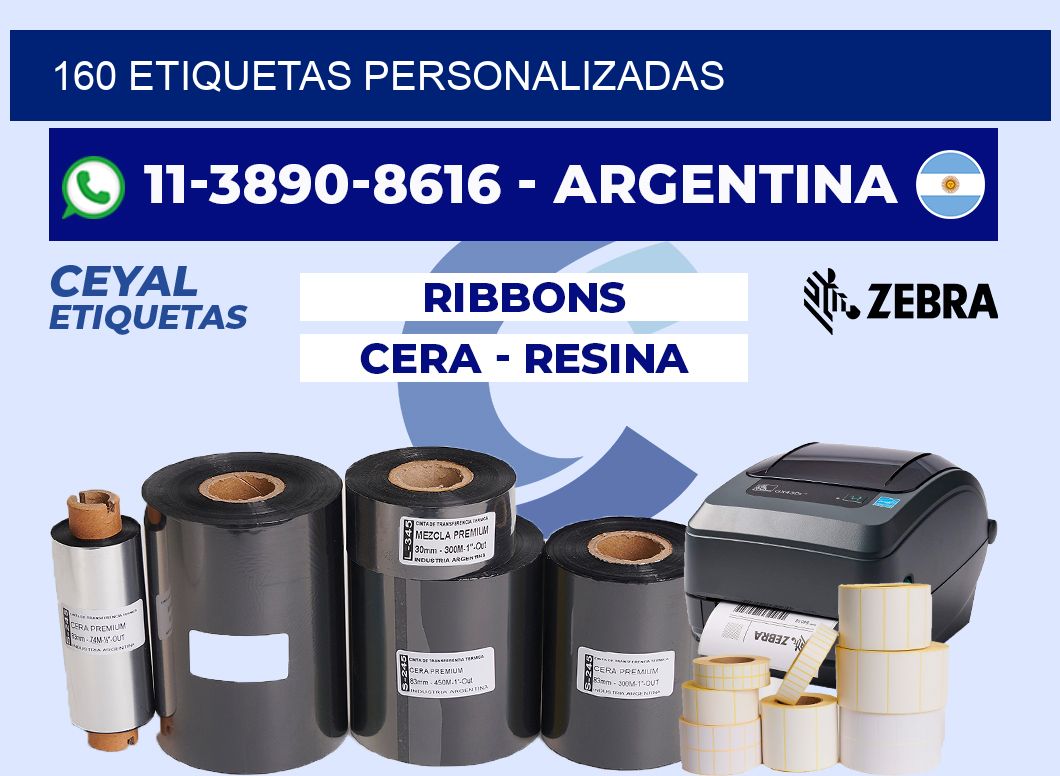 160 ETIQUETAS PERSONALIZADAS