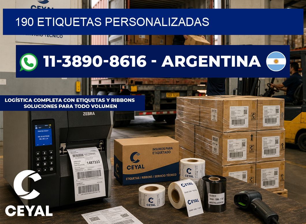 190 ETIQUETAS PERSONALIZADAS