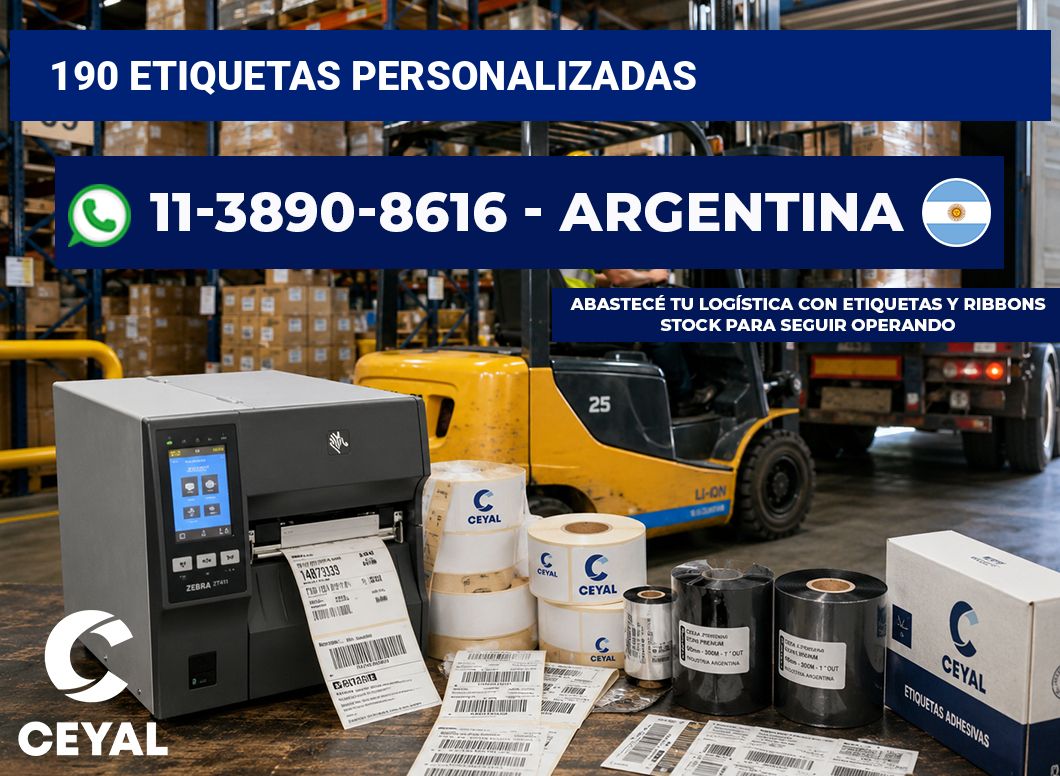 190 ETIQUETAS PERSONALIZADAS