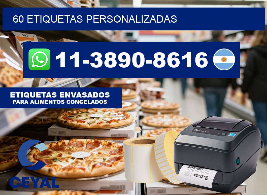 60 ETIQUETAS PERSONALIZADAS
