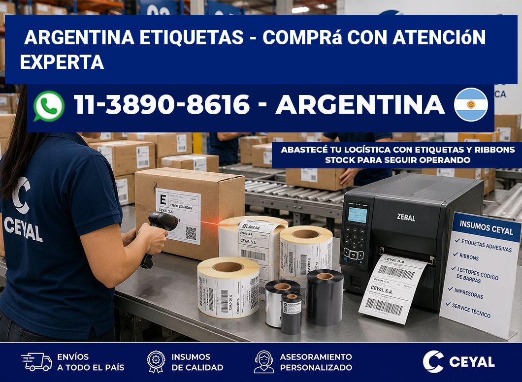 ARGENTINA ETIQUETAS – Comprá con atención experta