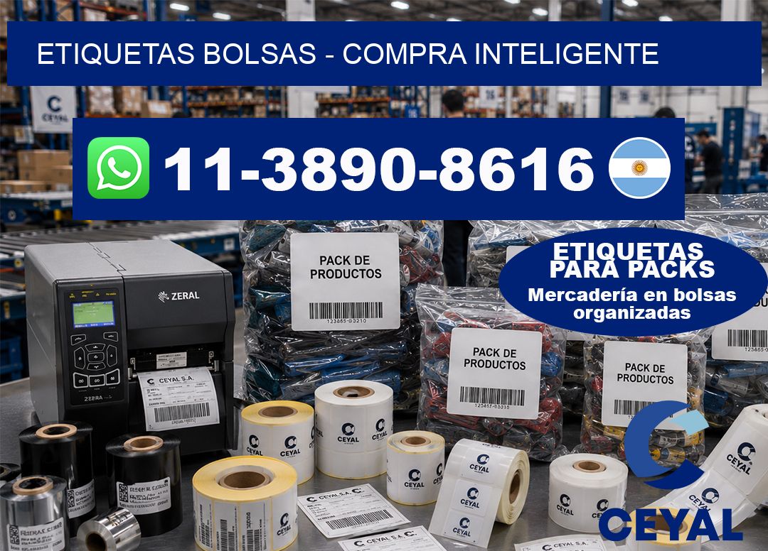ETIQUETAS BOLSAS - Compra inteligente