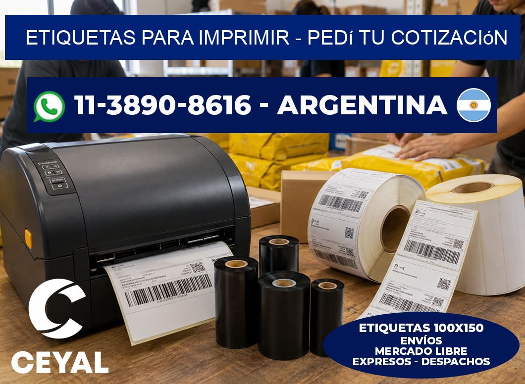 ETIQUETAS PARA IMPRIMIR – Pedí tu cotización