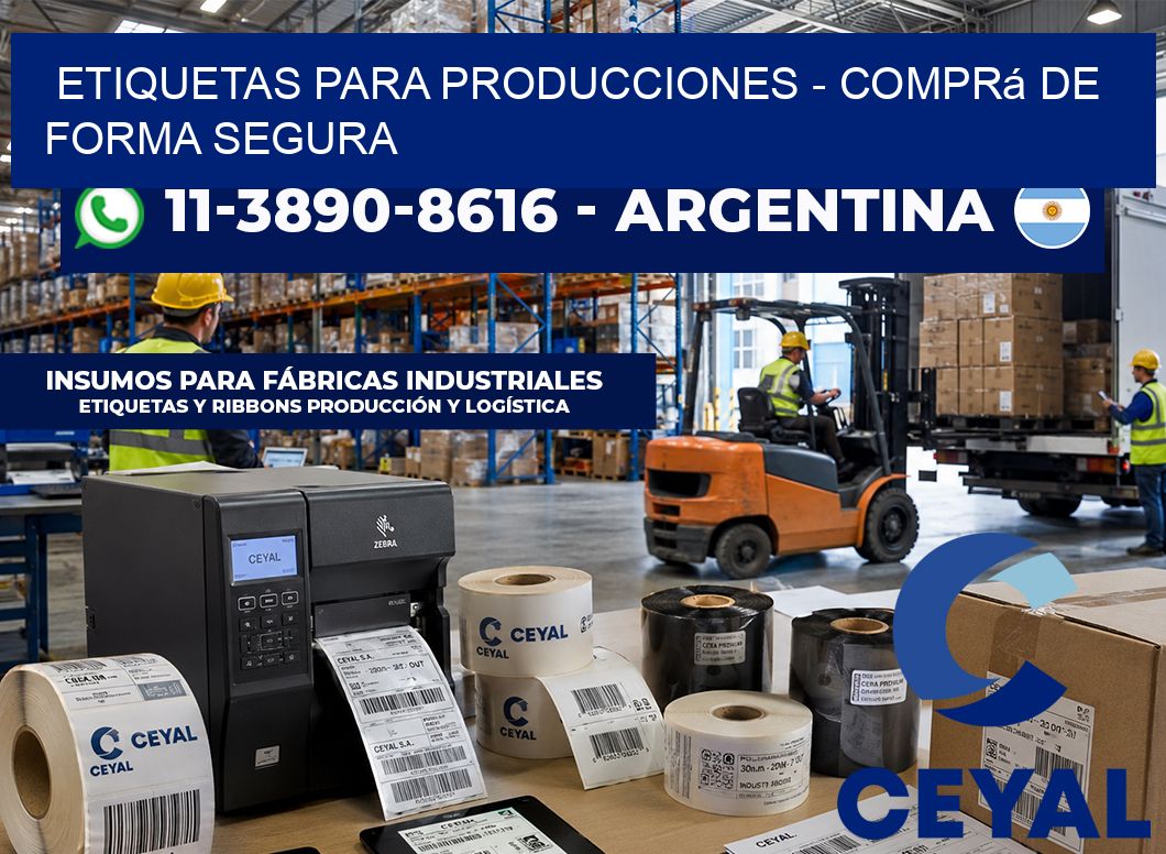 ETIQUETAS PARA PRODUCCIONES – Comprá de forma segura
