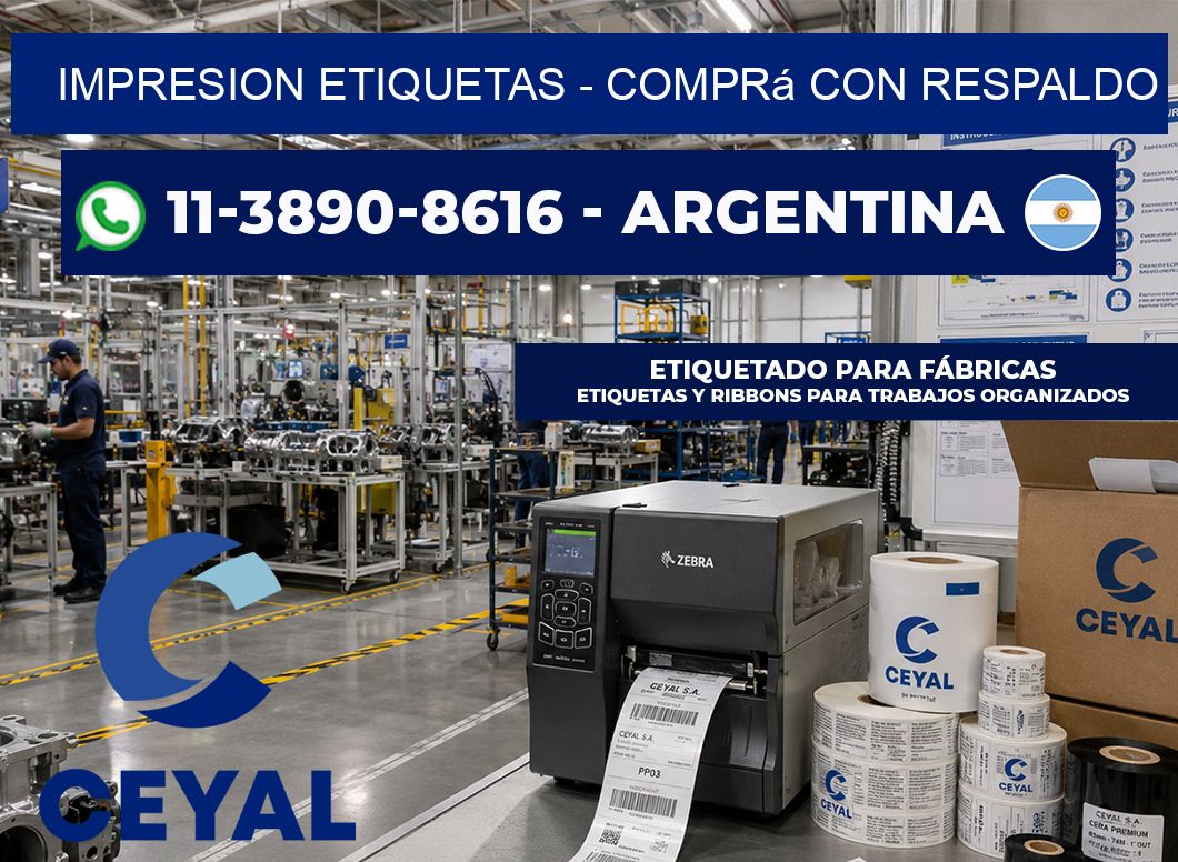 IMPRESION ETIQUETAS – Comprá con respaldo