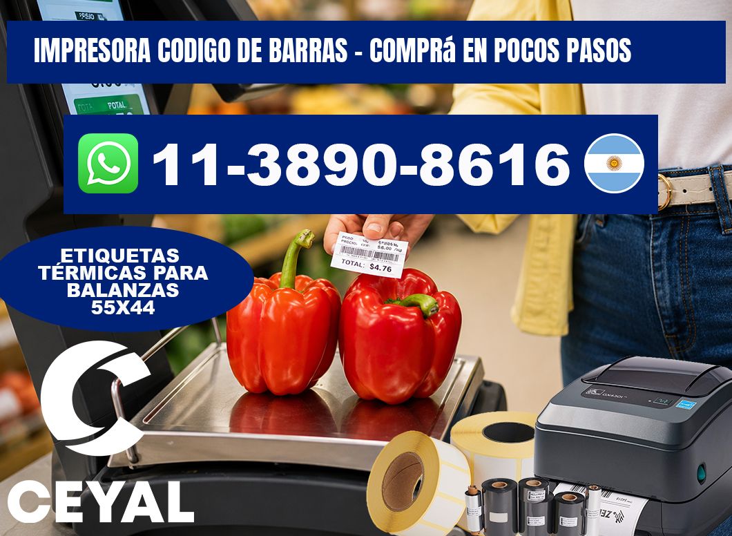 IMPRESORA CODIGO DE BARRAS - Comprá en pocos pasos