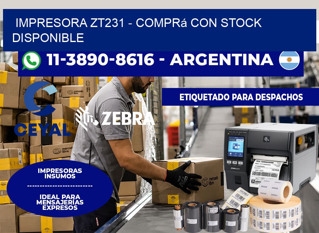 IMPRESORA ZT231 – Comprá con stock disponible