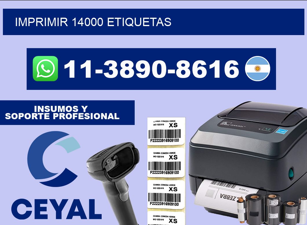 IMPRIMIR 14000 ETIQUETAS