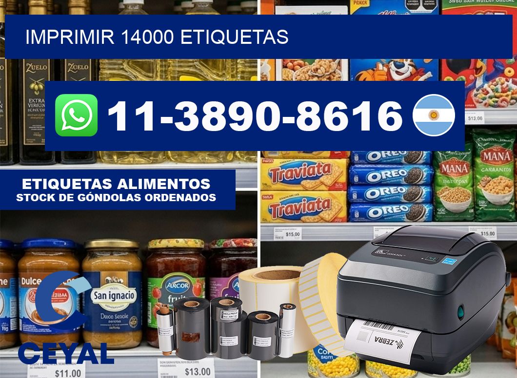 IMPRIMIR 14000 ETIQUETAS