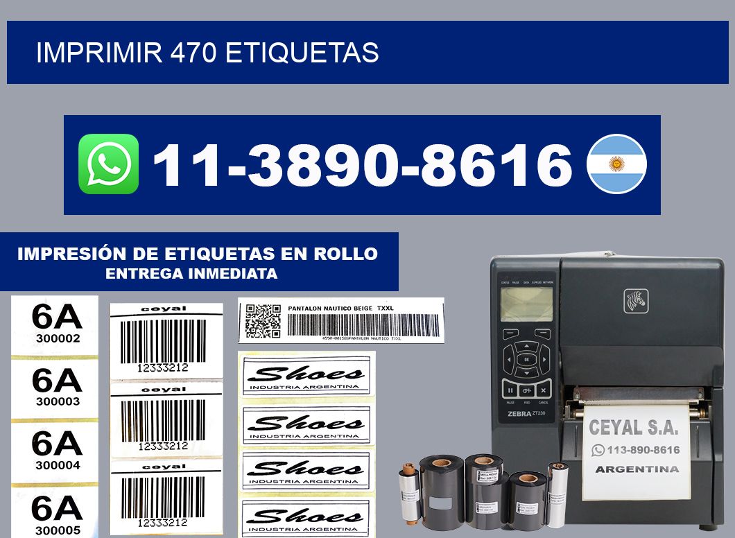 IMPRIMIR 470 ETIQUETAS
