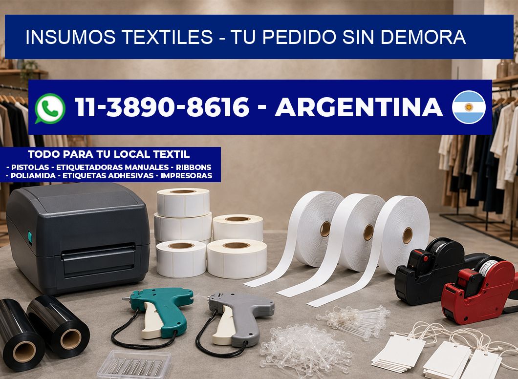 INSUMOS TEXTILES - Tu pedido sin demora