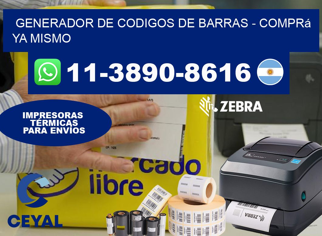 generador de codigos de barras - Comprá ya mismo