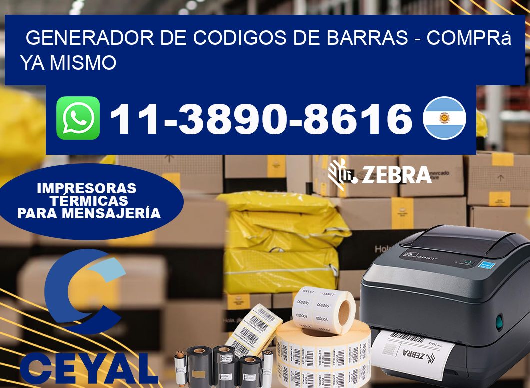 generador de codigos de barras – Comprá ya mismo