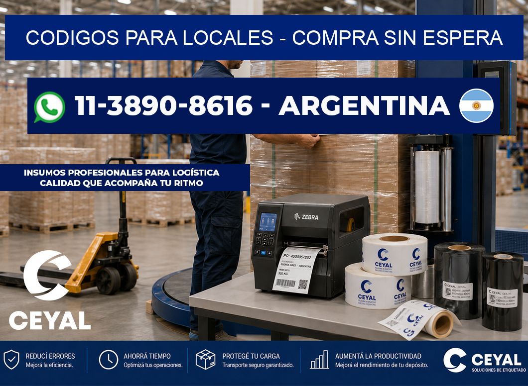 Codigos para locales - Compra sin espera