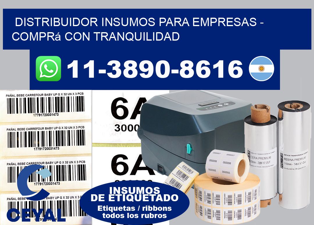 DISTRIBUIDOR INSUMOS PARA EMPRESAS – Comprá con tranquilidad