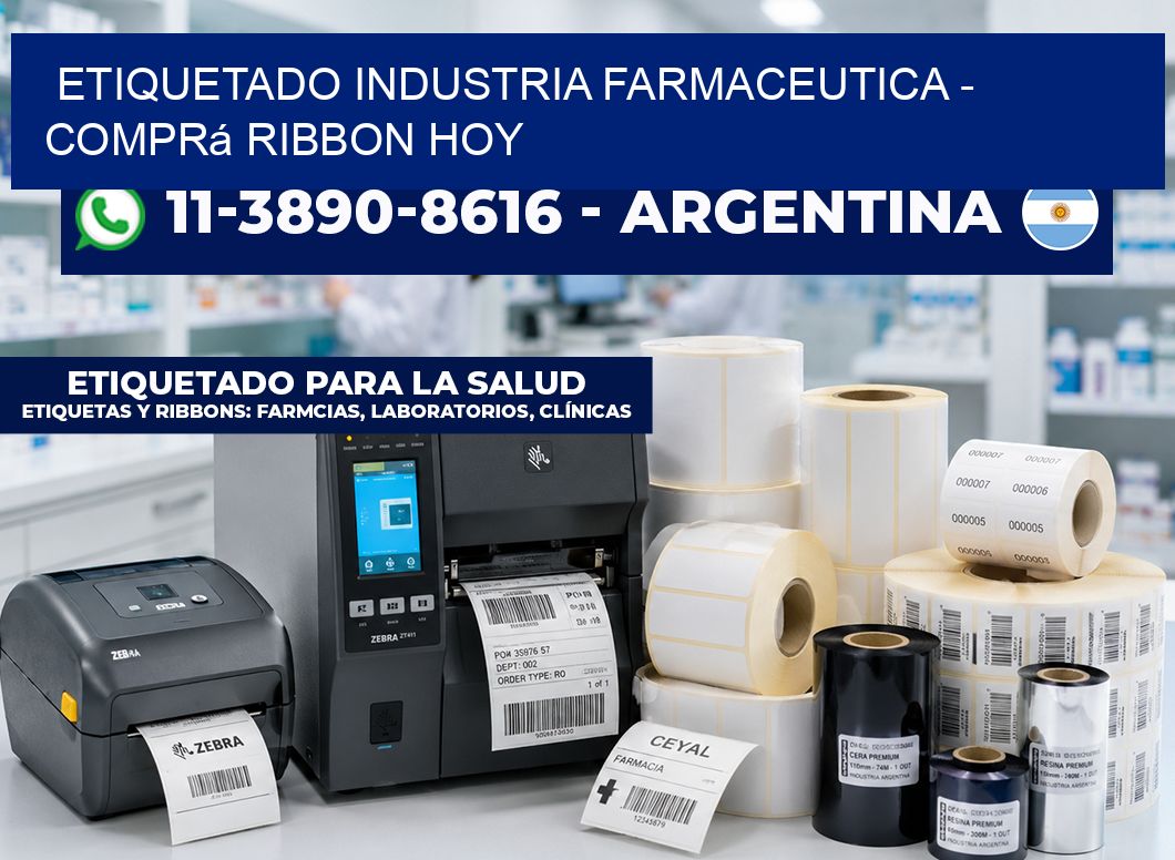 ETIQUETADO INDUSTRIA FARMACEUTICA - Comprá ribbon hoy