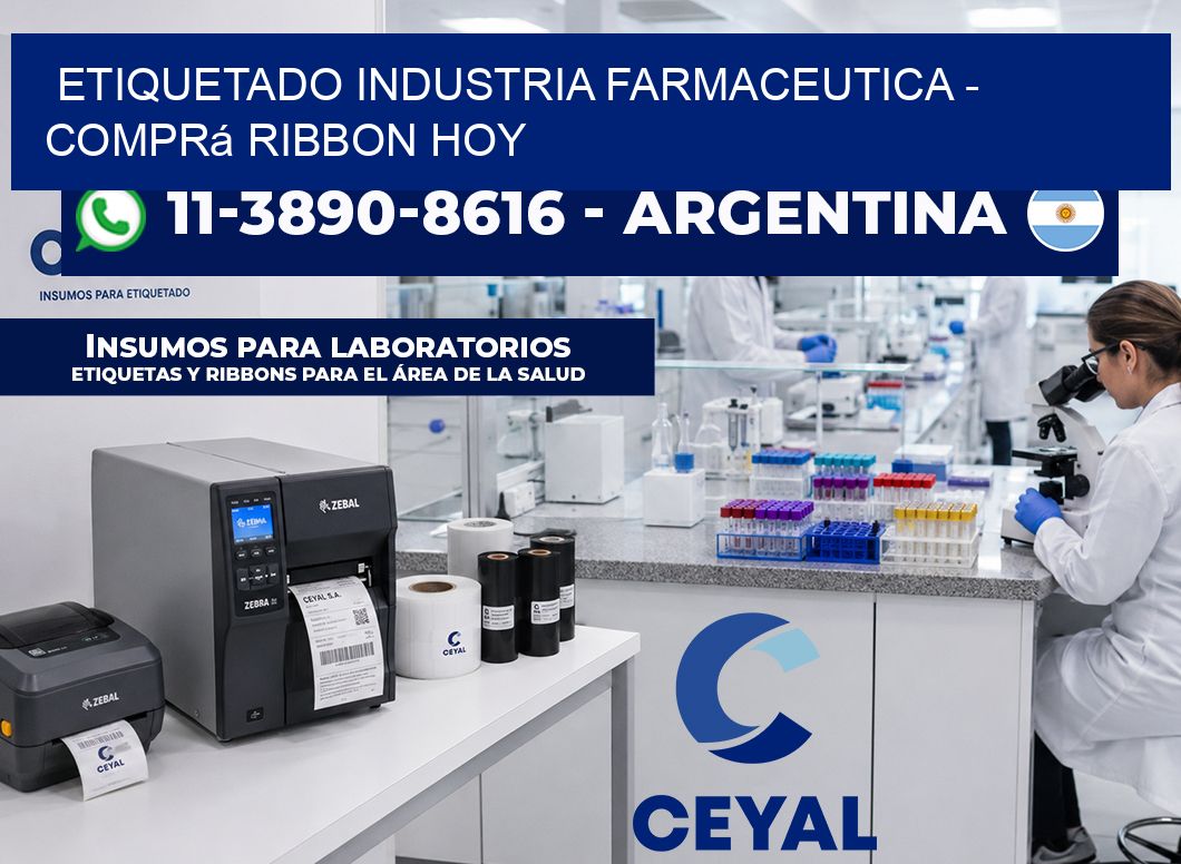 ETIQUETADO INDUSTRIA FARMACEUTICA – Comprá ribbon hoy