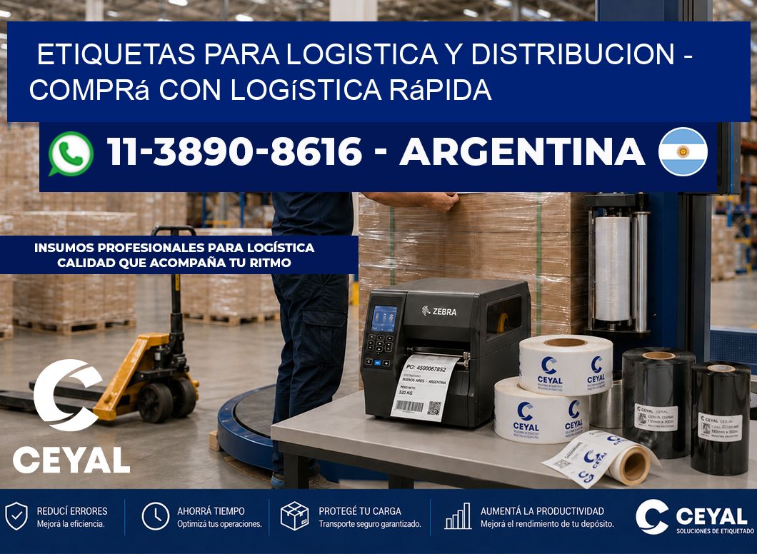 ETIQUETAS PARA LOGISTICA Y DISTRIBUCION - Comprá con logística rápida