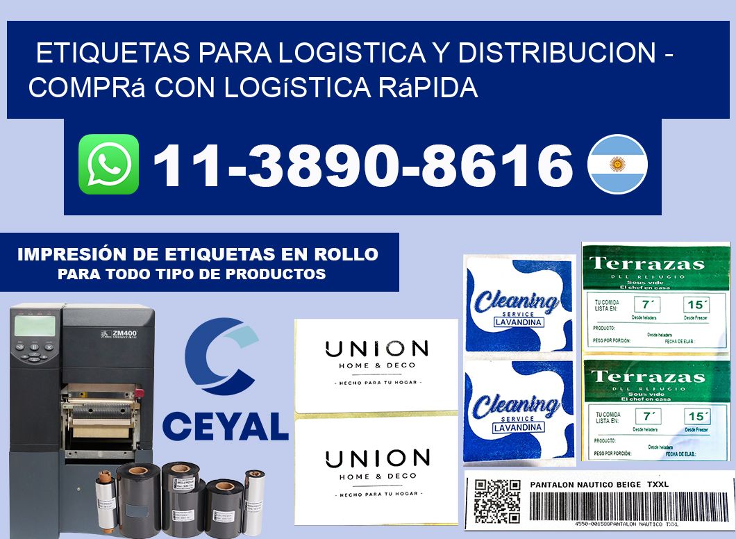 ETIQUETAS PARA LOGISTICA Y DISTRIBUCION - Comprá con logística rápida