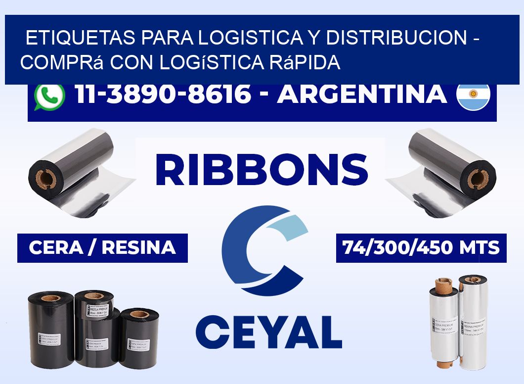 ETIQUETAS PARA LOGISTICA Y DISTRIBUCION - Comprá con logística rápida